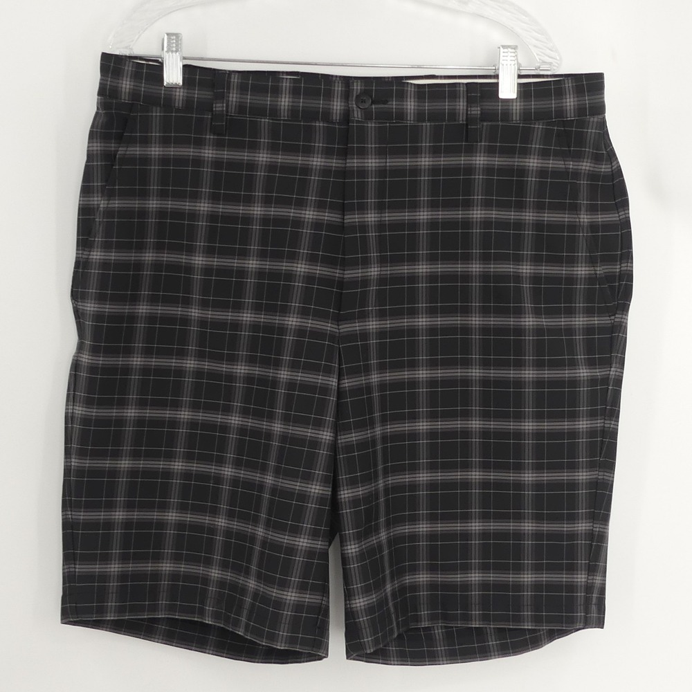 FootJoy Chino Shorts Performance Golf Gray Check Men's W36